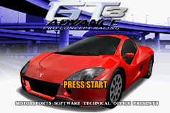GT Advance 3 - Pro Concept Racing Title Screen